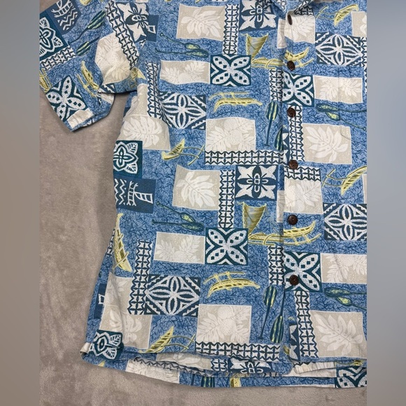 Vintage Hilo Hattie The Hawaiian Original Men’s Tropical Button Front Shirt L - Picture 6 of 16